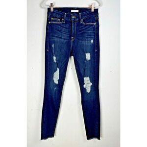 Good American Good Legs Distressed Stretch Classic Americana Flattering Jeans
